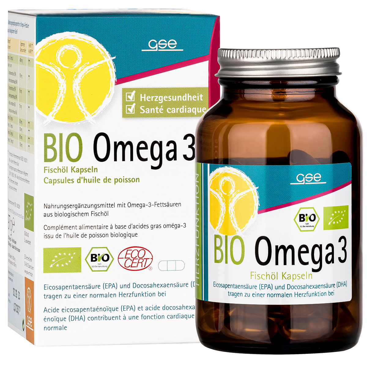 Omega 3 - Fischöl Kapseln (Bio)